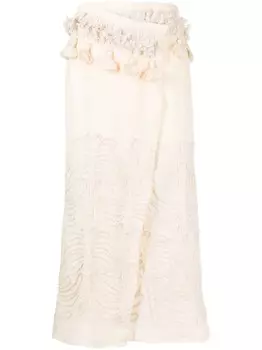 Johanna Ortiz юбка Tansania с запахом, серый