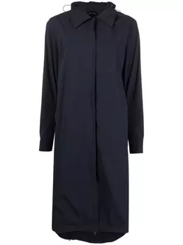 Johanna Parv тренч с капюшоном, синий