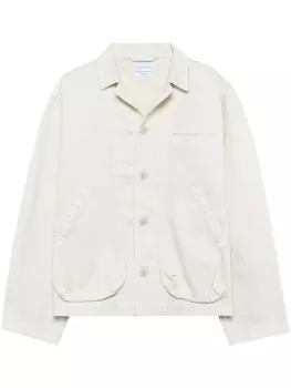 John Elliott куртка-рубашка на пуговицах, нейтральный цвет