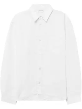 John Elliott льняная рубашка с длинными рукавами, белый