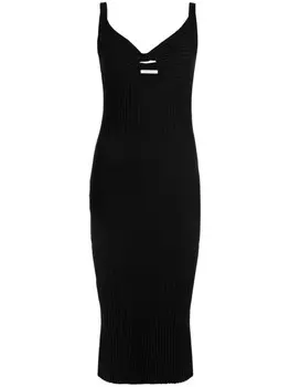 John Elliott платье с драпировкой, черный