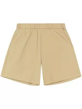John Elliott поплиновые шорты Leisure, нейтральный цвет