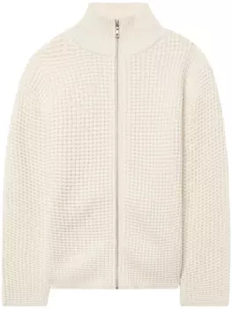 John Elliott шерстяной джемпер фактурной вязки, нейтральный цвет