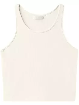 John Elliott укороченный топ Gemini в рубчик, белый