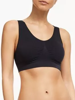 John Lewis Anyday Anya бюстгальтер без швов с мягкими чашечками, черный