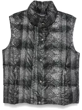 John Richmond дутый жилет, черный