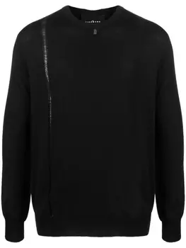 John Richmond джемпер Iaki из шерсти мериноса, черный