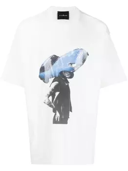 John Richmond футболка с принтом, белый