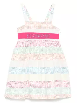 John Richmond Junior платье с логотипом, белый