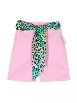 John Richmond Junior прямые брюки чинос, розовый