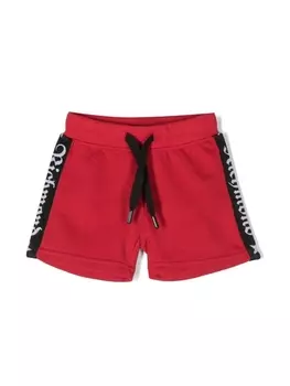 John Richmond Junior шорты с логотипом, красный