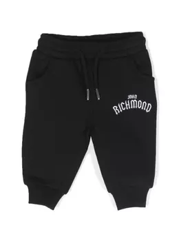 John Richmond Junior спортивные брюки с логотипом, черный
