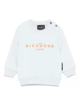 John Richmond Junior толстовка с логотипом, синий