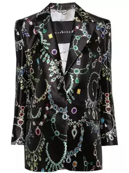 John Richmond однобортный пиджак, черный