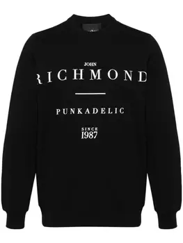 John Richmond толстовка с логотипом, черный
