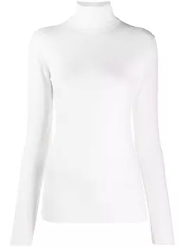 John Smedley джемпер с высоким воротником, белый