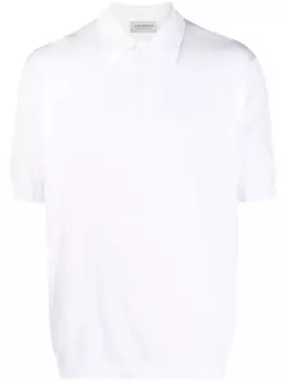 John Smedley рубашка поло с короткими рукавами, белый