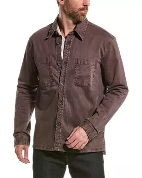 John Varvatos Blythe Куртка-рубашка классического кроя, фиолетовый
