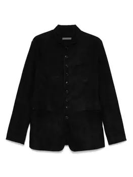 John Varvatos кожаный пиджак, черный