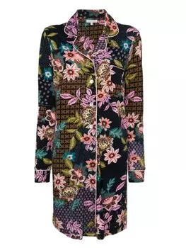 Johnny Was футболка Delfino с длинными рукавами, синий