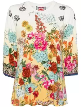 Johnny Was топ Delite, желтый