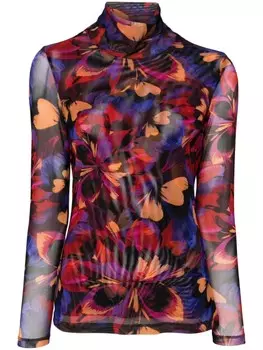 Johnny Was топ Eclipse Blooms, фиолетовый