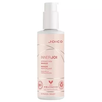 Joico InnerJoi Strengthen Oil Cream Masque для поврежденных окрашенных волос, веганская формула без сульфатов и парабенов, 5,1 жидких унций