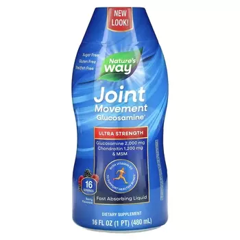 Joint Movement Глюкозамин Ultra Strength Berry, 16 жидких унций (480 мл) Nature's Way