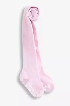 JoJo Maman Bb Гладкие хлопковые колготки Jojo Maman Bb, розовый