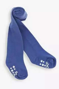 JoJo Maman Bb Гладкие хлопковые колготки Jojo Maman Bb, синий