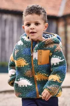 JoJo Maman Bb худи из искусственной овчины Jojo Maman Bb, хаки