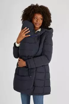 JoJo Maman Bb пальто на молнии со вставкой Jojo Maman Bb, синий