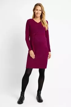 JoJo Maman bb вязаное платье для беременных с V-образным вырезом Jojo Maman Bb, розовый