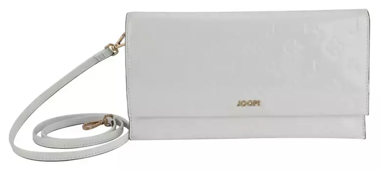 JOOP! Клатч с логотипом по всей поверхности, кремовый