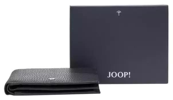 JOOP! Кошелек "cardona minos billfold h14" с фурнитурой из металла серебристого цвета, черный