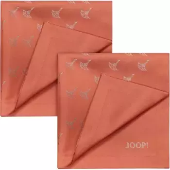 JOOP! Салфетка тканевая «ЛИНКОВЫЙ ВАСИЛЬК» (набор, 2 шт.) из жаккардовой ткани с васильковым градиентом, цвет apricot