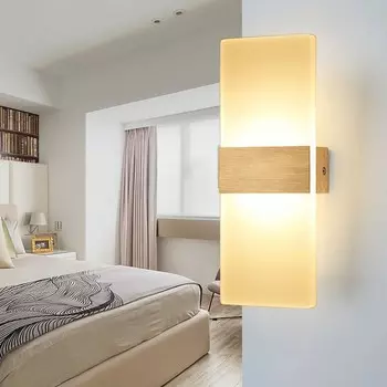 Jopassy светодиодный настенный светильник 12 Вт, светильник для прихожей, настенный светильник для внутреннего освещения, настенный светильник, уличный светильник для прихожей, теплый белый