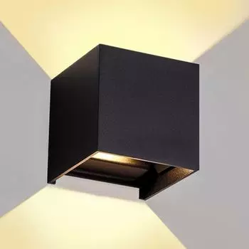 Jopassy светодиодный настенный светильник настенные светильники IP65 гостиная прихожая лампа лестница настенный светильник наружное украшение 7 Вт черный теплый белый