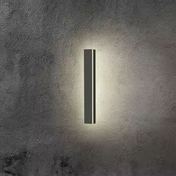 Jopassy светодиодный настенный светильник Ультратонкий светильник для прихожей настенный светильник для внутреннего использования в приемных на открытом воздухе 40 см 10,5 Вт теплый белый, черный