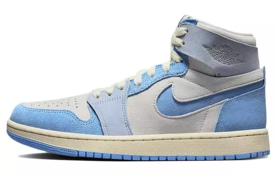 Jordan 1 High Zoom Air CMFT 2 Phantom University Blue (женские)