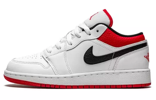Jordan 1 Low Чикаго Белый Университет Красный Черный