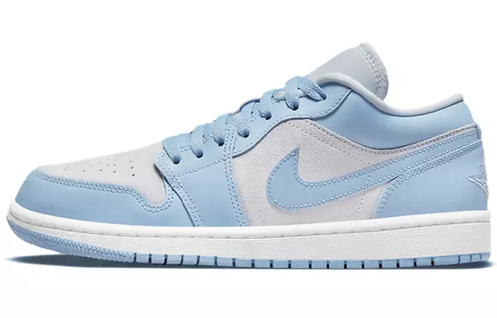 Jordan 1 Low Football Grey Алюминиевый университетский синий (женские)