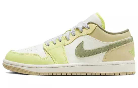 Jordan 1 Low Sail White Oil Green (женские)