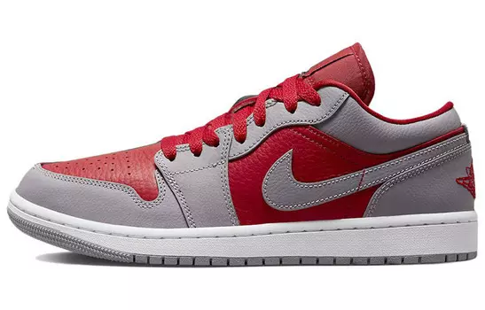 Jordan 1 Low SE Homage Split Gym Red Cement Grey (женские)