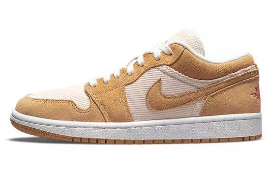 Jordan 1 Low SE Twine Orange Quartz Corduroy (женские)