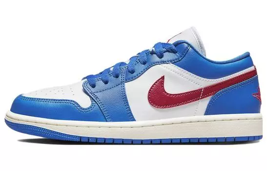 Jordan 1 Low Sport Blue Gym Red (женские)