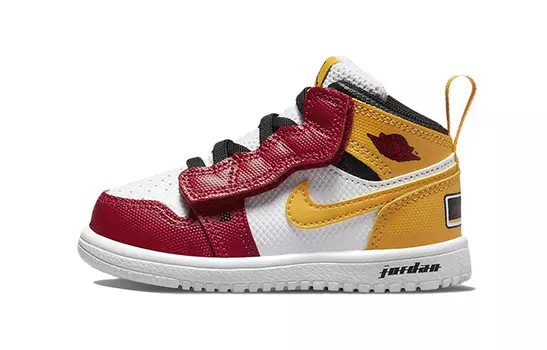 Jordan 1 Mid Alt Красный Золотой Белый (TD)