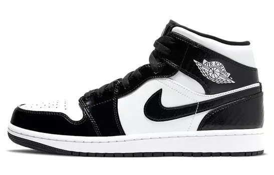 Jordan 1 Mid Carbon Fiber All-Star черно-белые