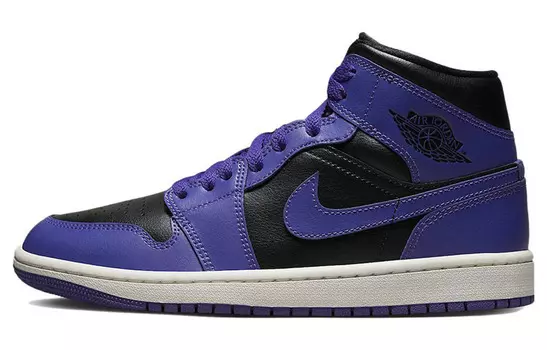 Jordan 1 Mid Purple Black (женские)