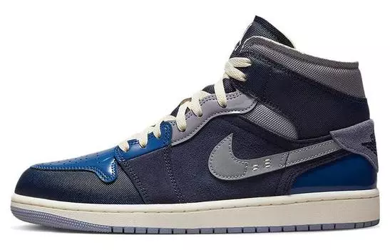 Jordan 1 Mid SE Craft Obsidian (GS), черный/синий